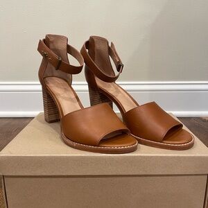 Madewell The Carli Heritage Block Heel in Tan